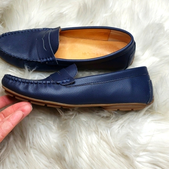 JENN ARDOR Navy Penny Driving Loafers Slip-On 5.5 - Picture 5 of 8